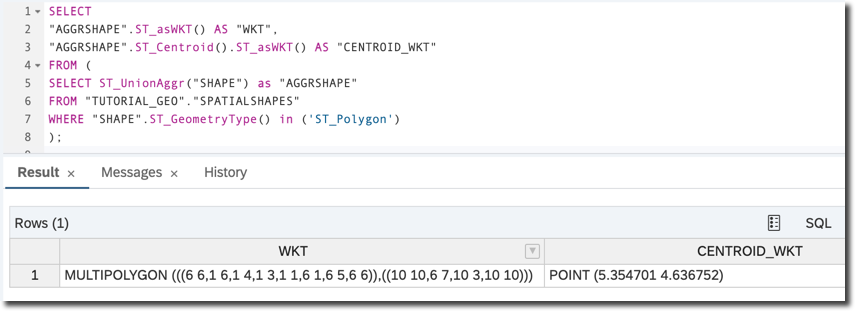 Centroid of multi-polygon