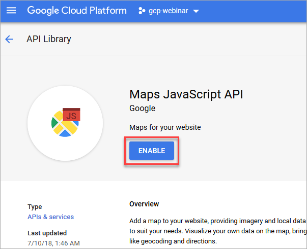 Google Maps Javascript API
