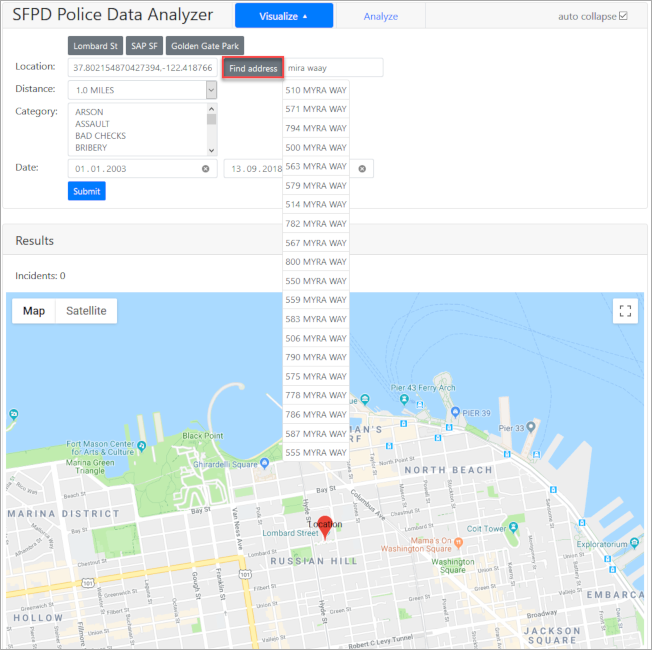 Address fuzzy search