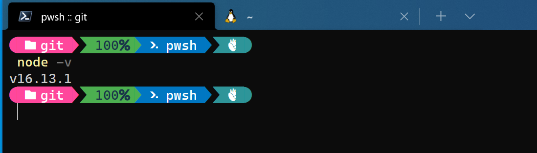 Node version