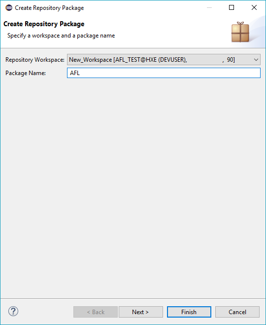 Create Repository Package