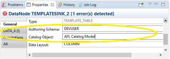 Edit TemplateSink_2 Properties