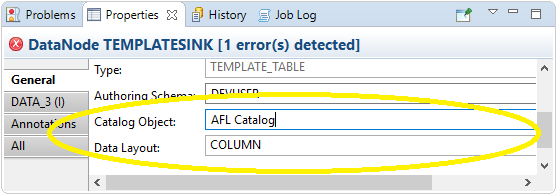 TEMPLATESINK Properties