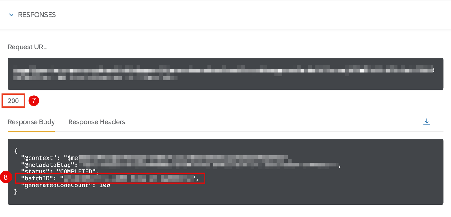 Generate coupon codes success