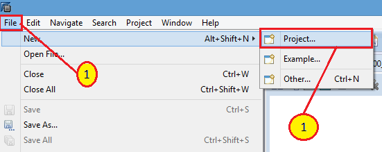 Create a new Project