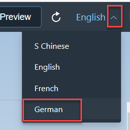 Switch languages
