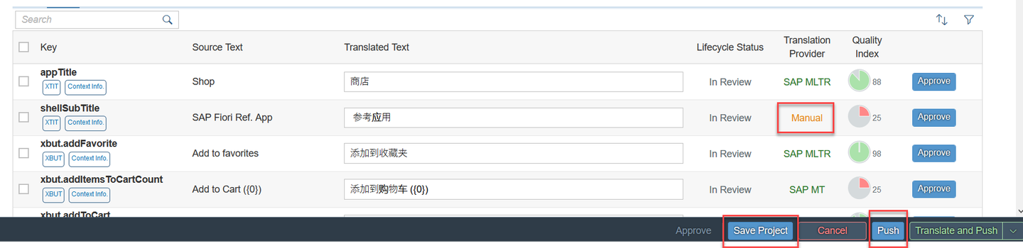 Push translations to repository