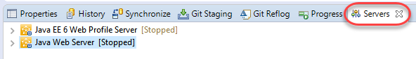 Choose Servers tab