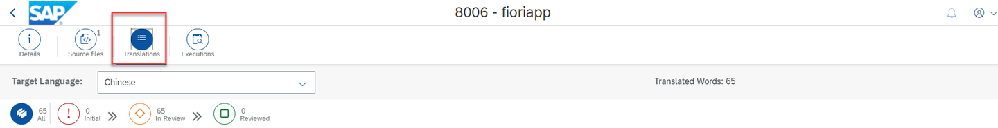 Check translations