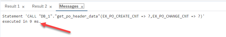 Check execution time