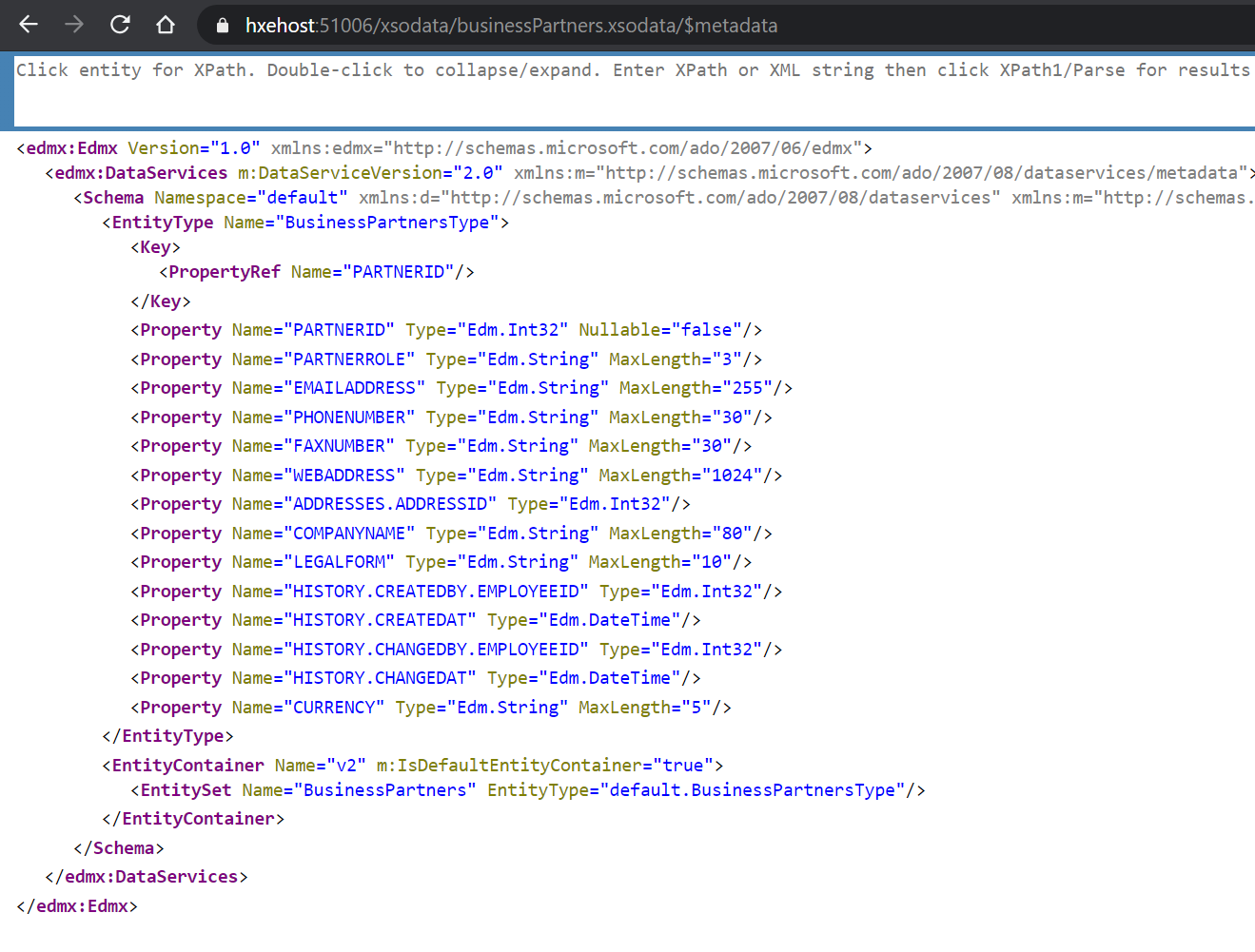 access metadata