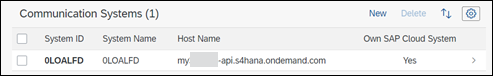Own System Host Name in Communication Systems App