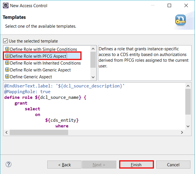 Create Access Control