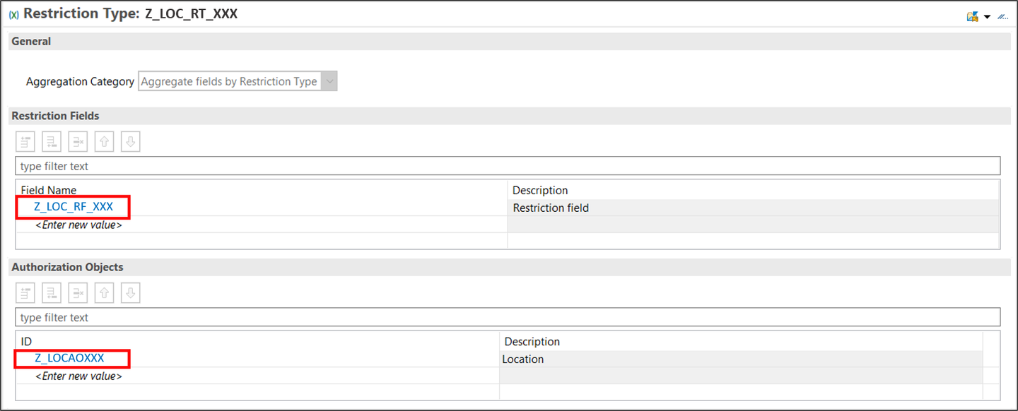 Create restriction field and restriction type