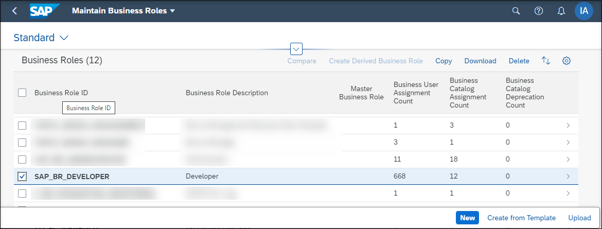 Assign Business Catalogs