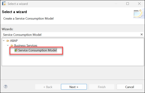 Create Service Consumption Model