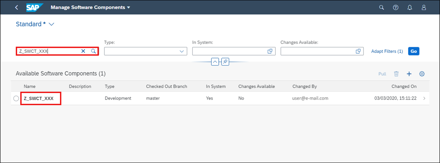 Checkout feature branch