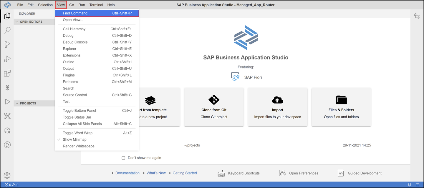 Fiori application