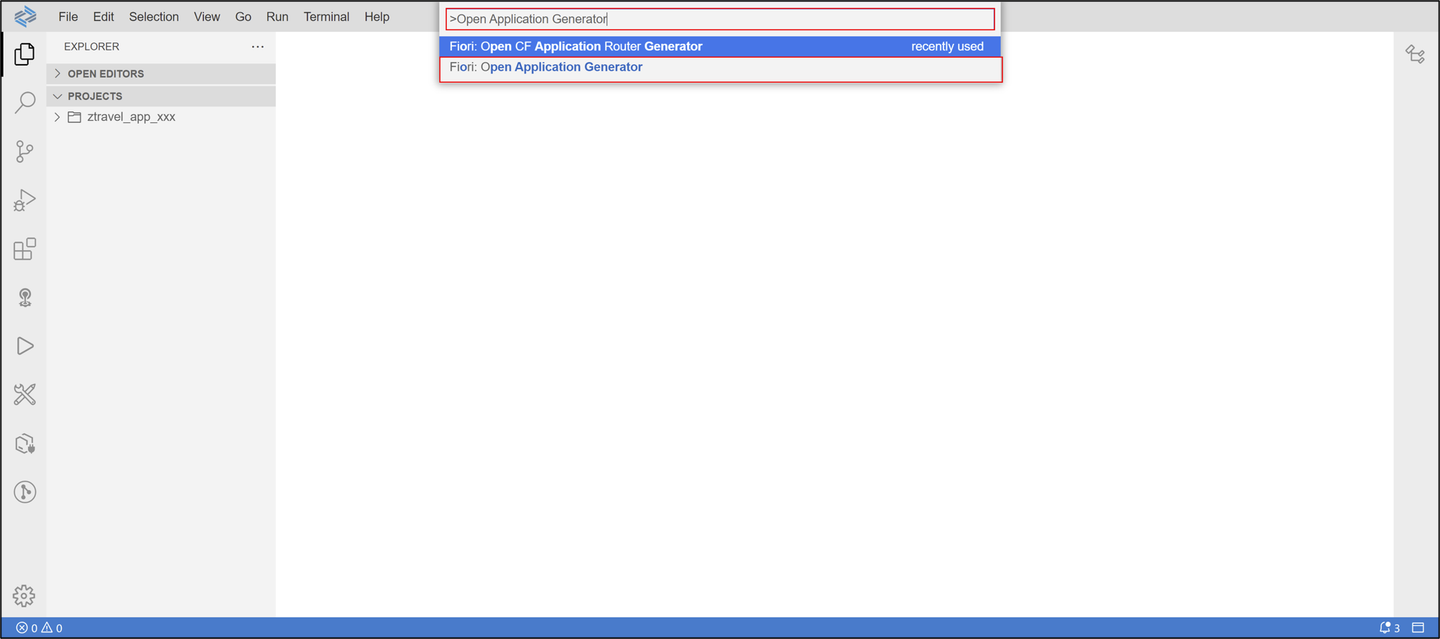 Fiori application