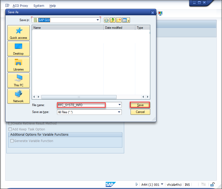 sap GUI