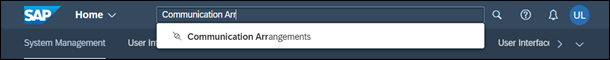 Communication Arrangements application from search results