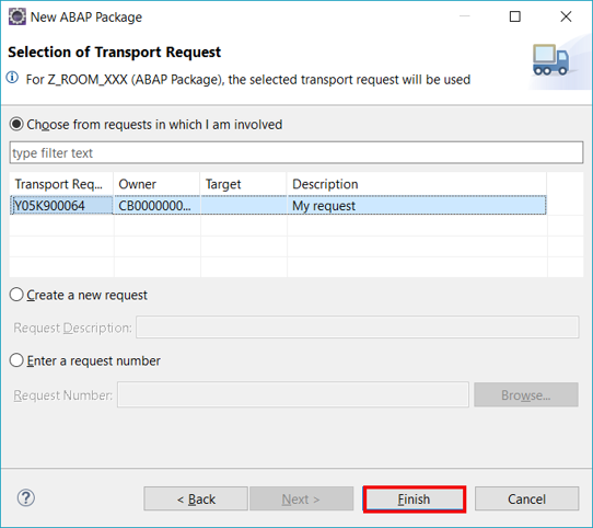 Setup connection settings