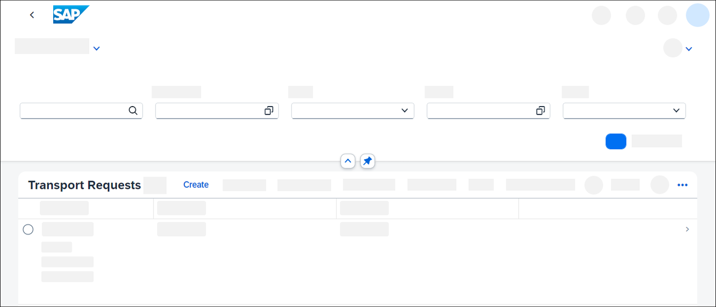 Create new transport request
