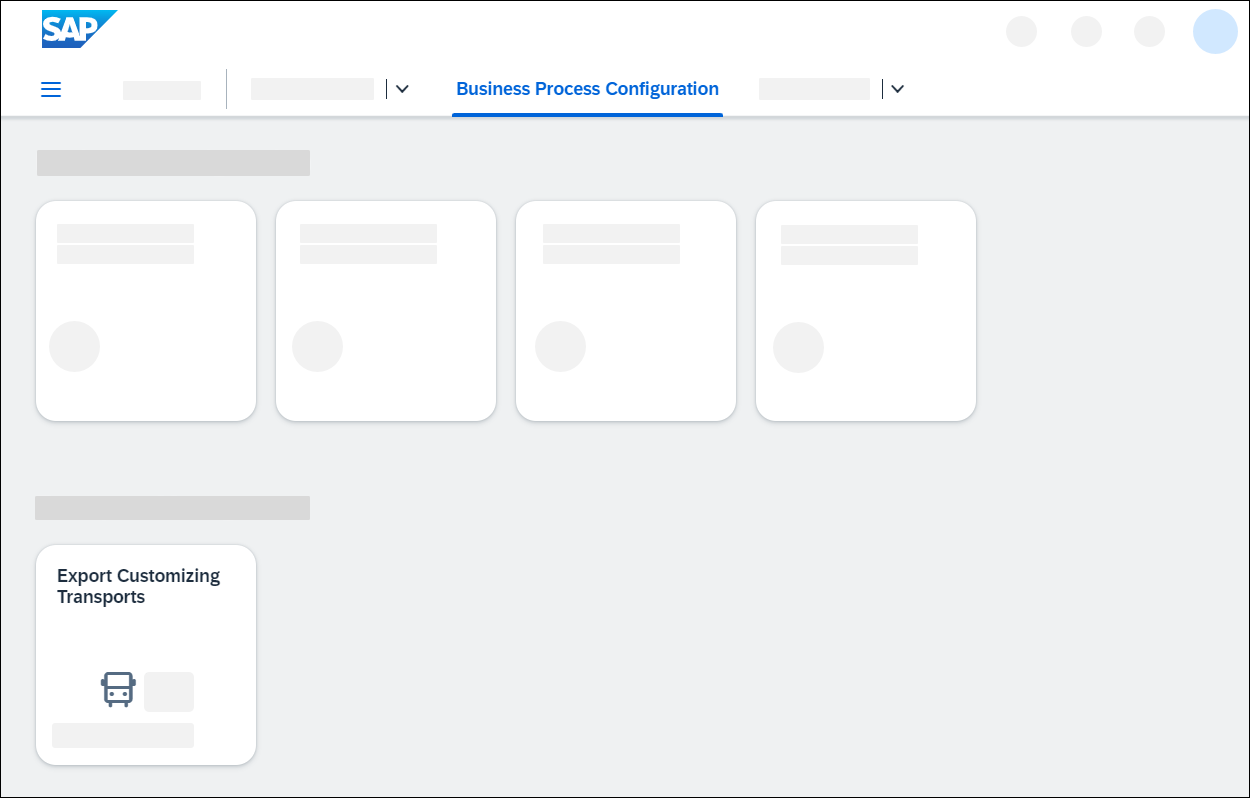 Start Export Customizing Transports app