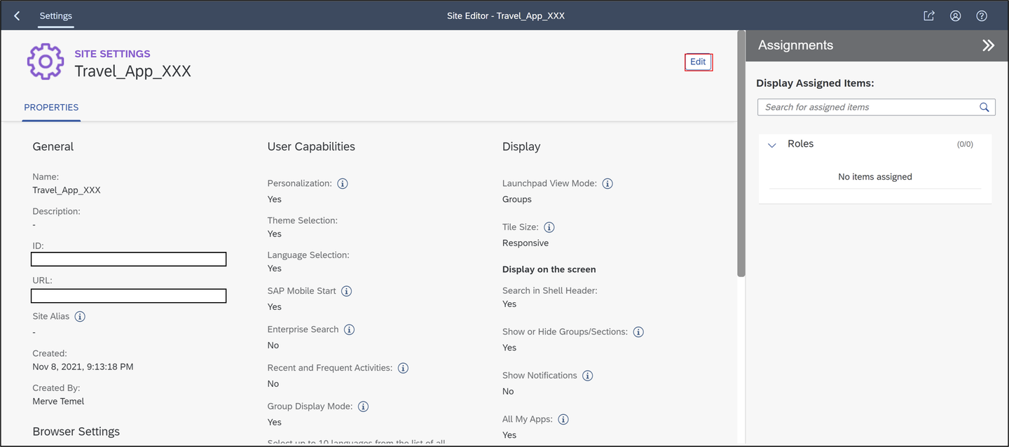 Create launchpad site