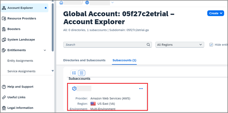 Create SBPA Instance