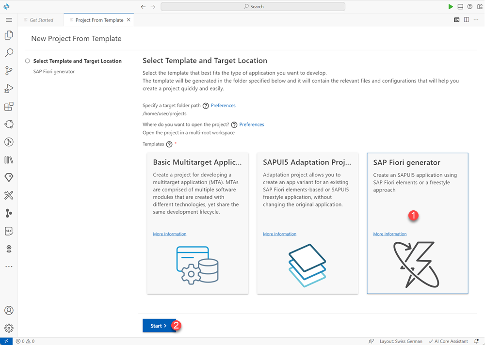 Create SAP Fiori application