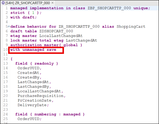 Add unmanaged save