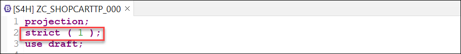 Switch strict mode
