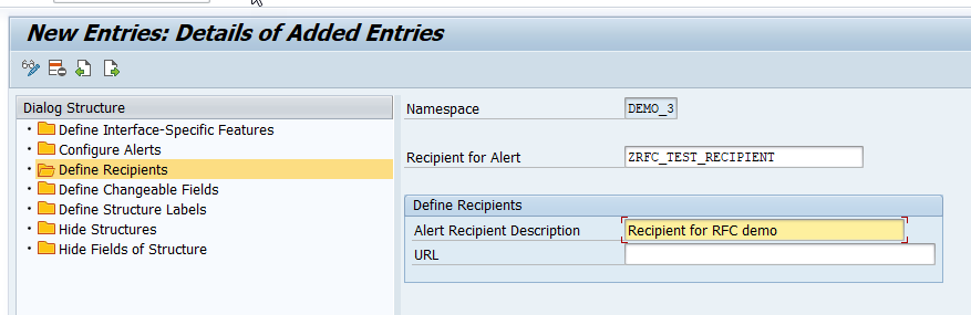 Define Recipients