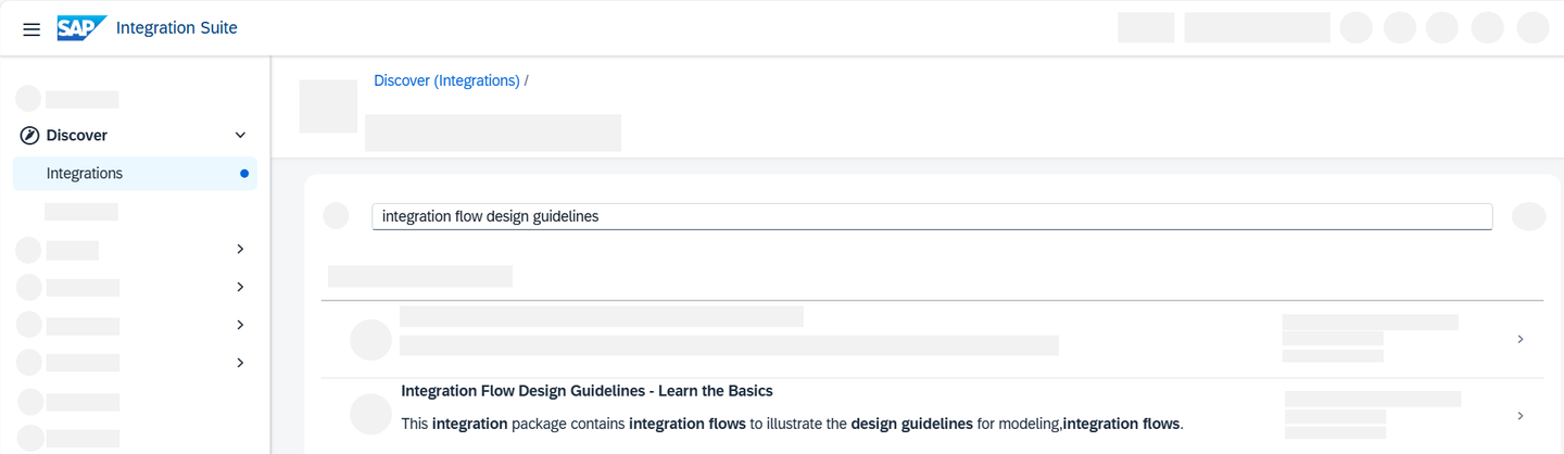 Discover Tab in SAP Integration Suite