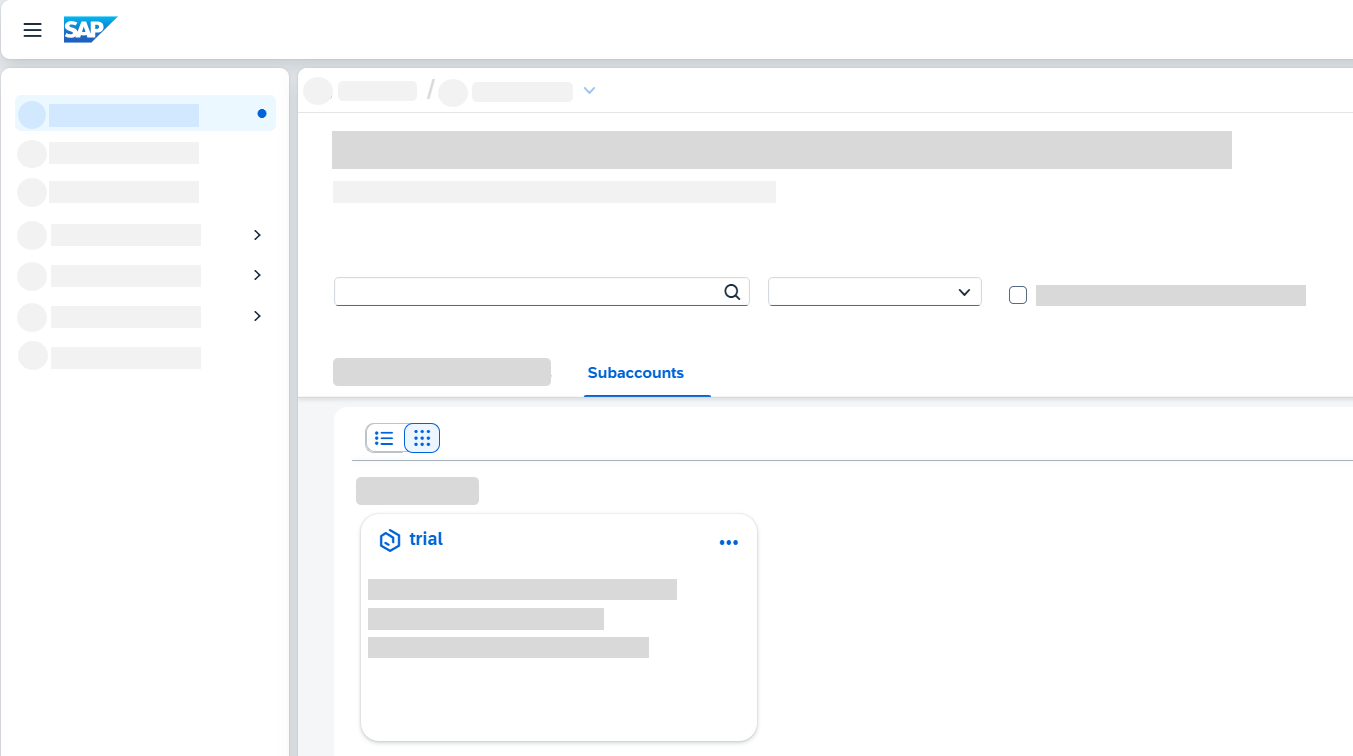Access Trial account