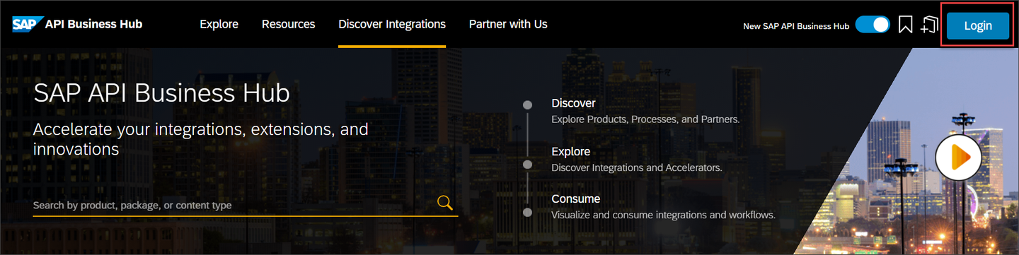 API Hub Homepage
