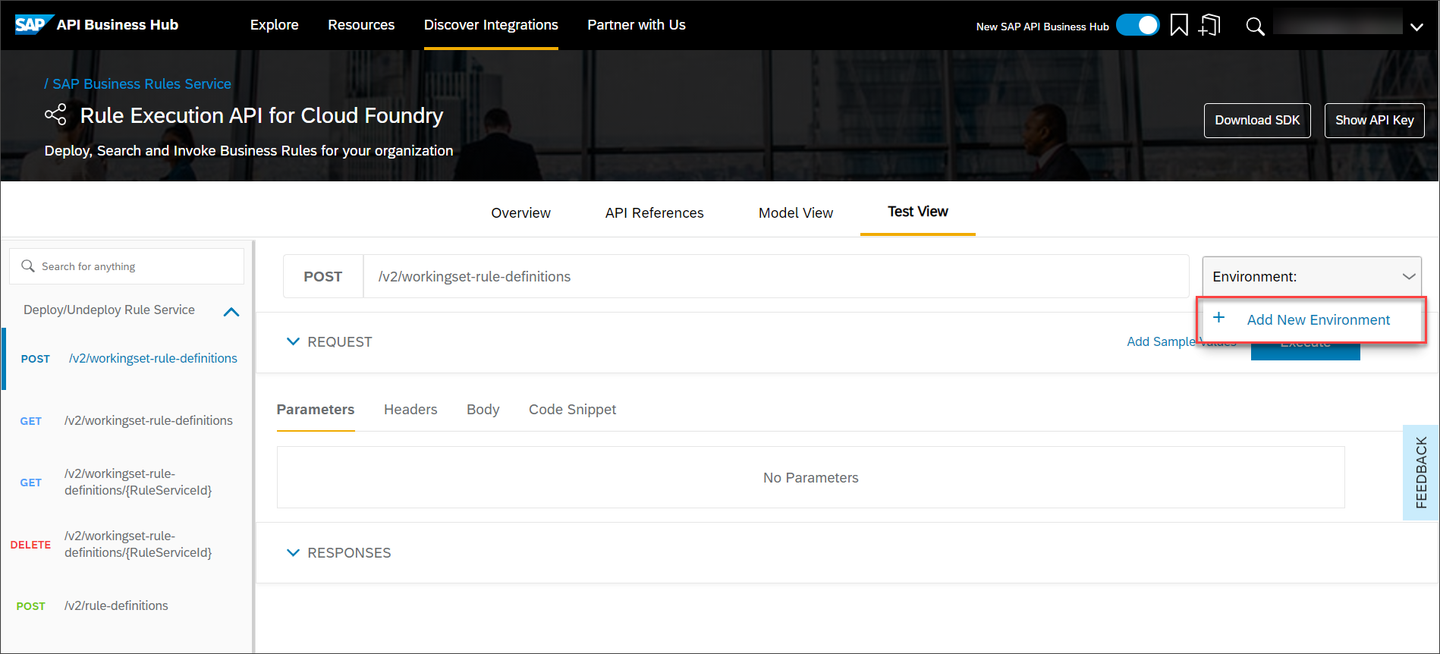 Configure environment