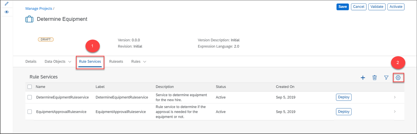 Configure environment