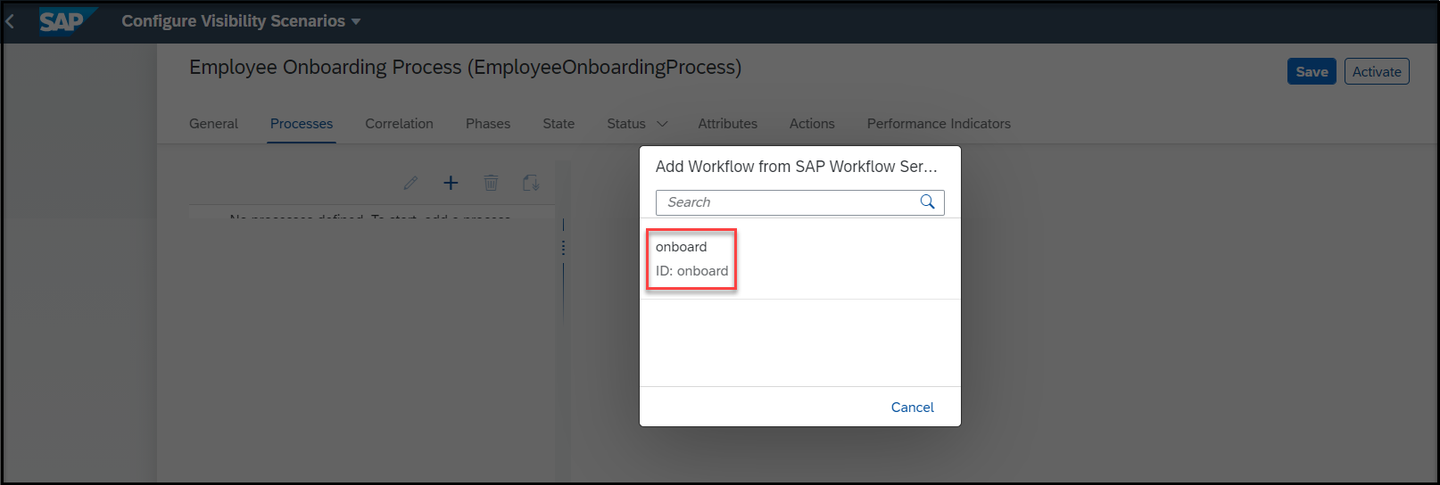 Choose workflow