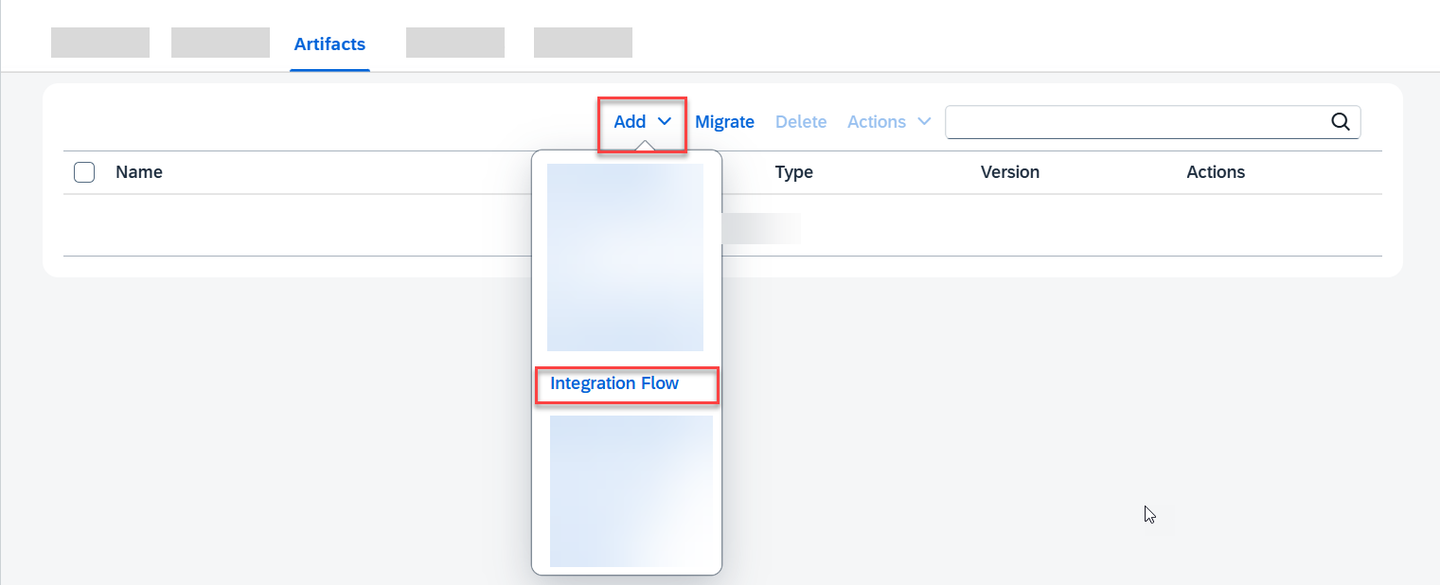 Add integration flow artifact