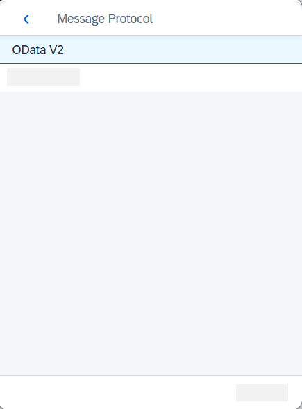 Select message protocol