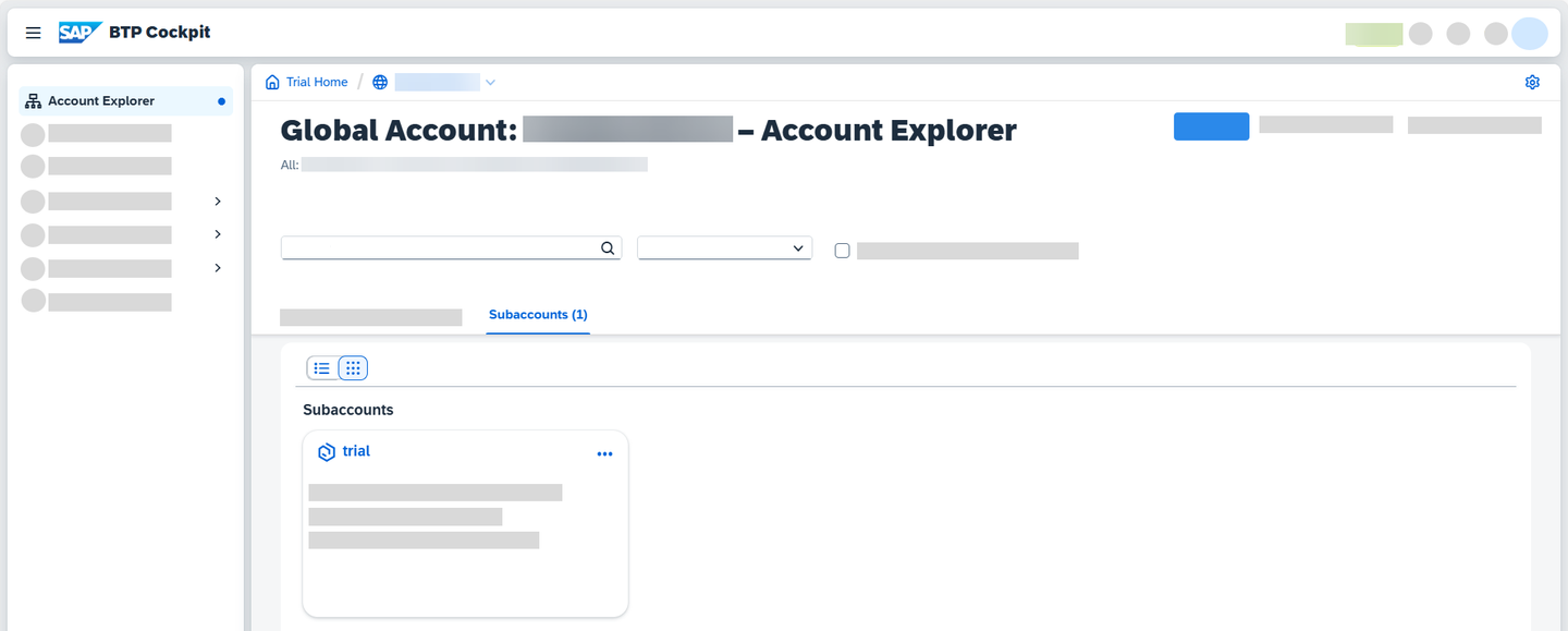 Access Trial account