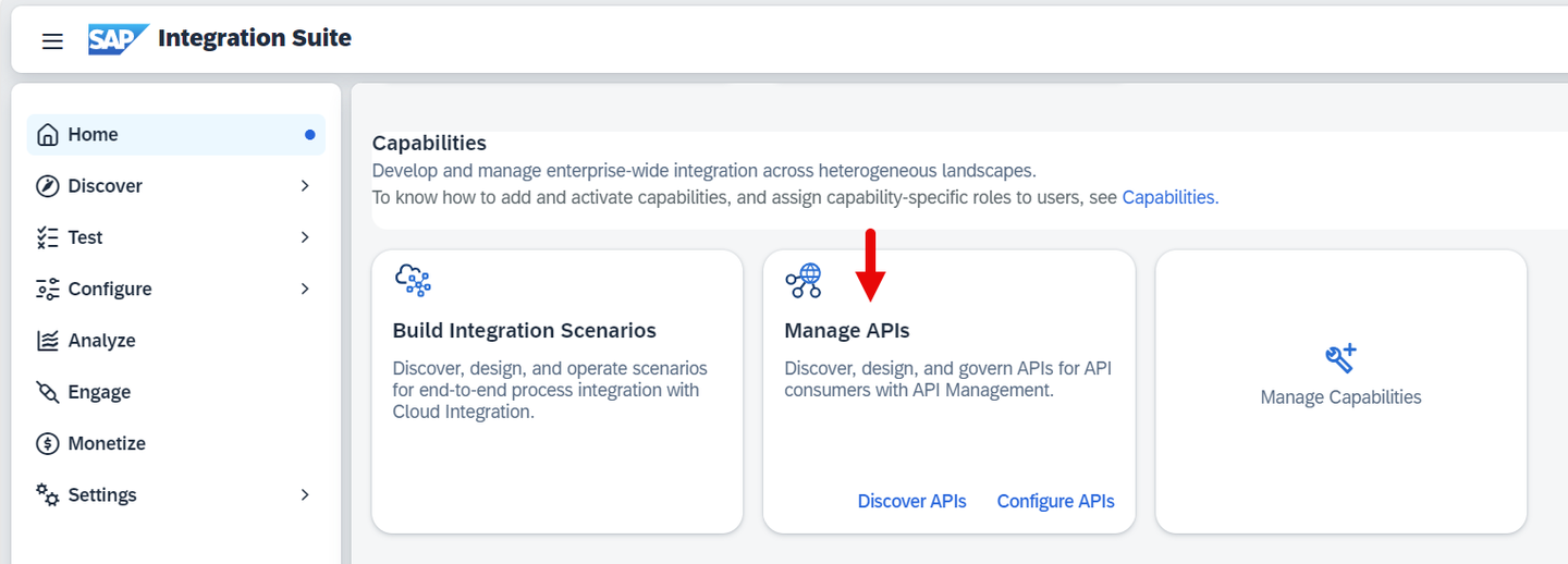 Open SAP API Management API Portal