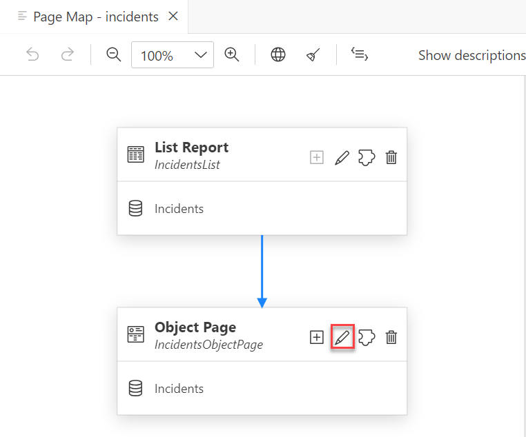 Edit object page