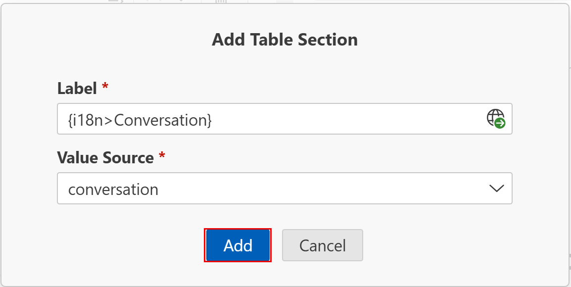 Add Conversation Label