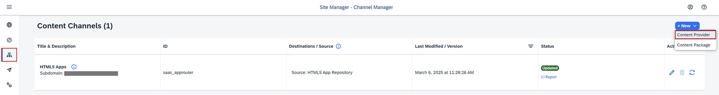 New Content Provider