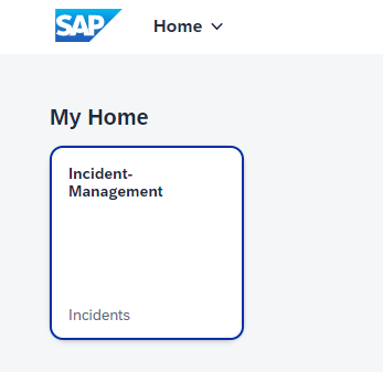 Incident Management tile on the launchpage