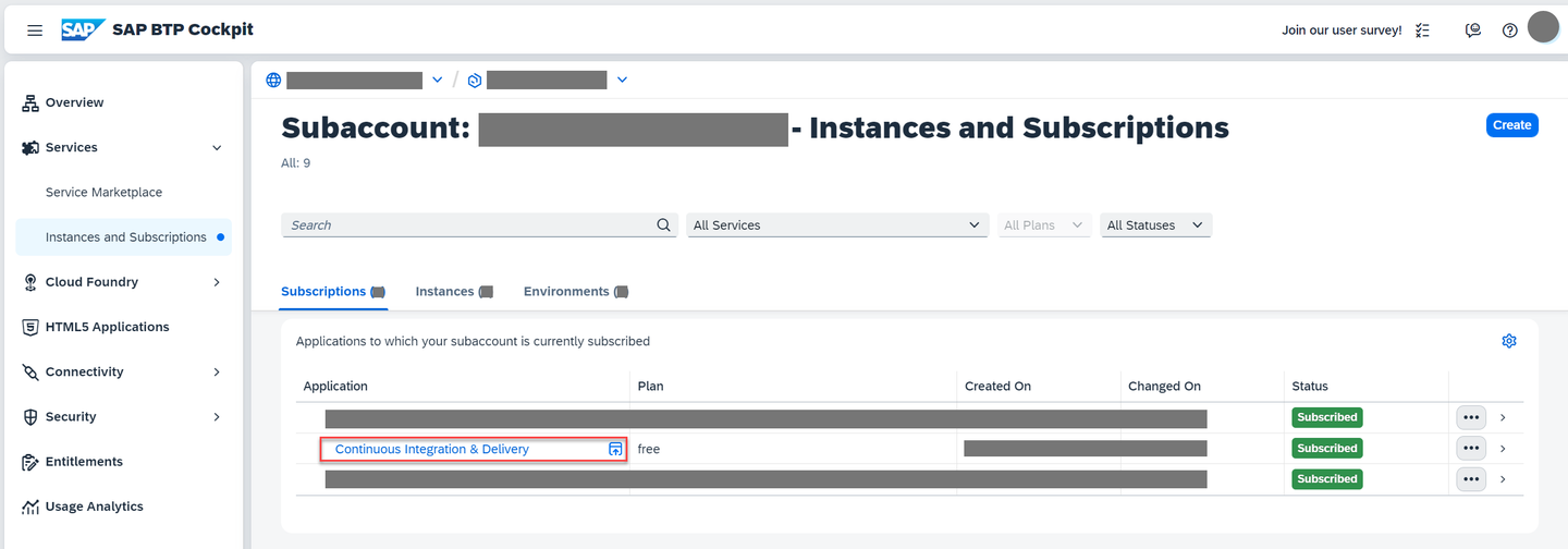 CI/CD Go to application
