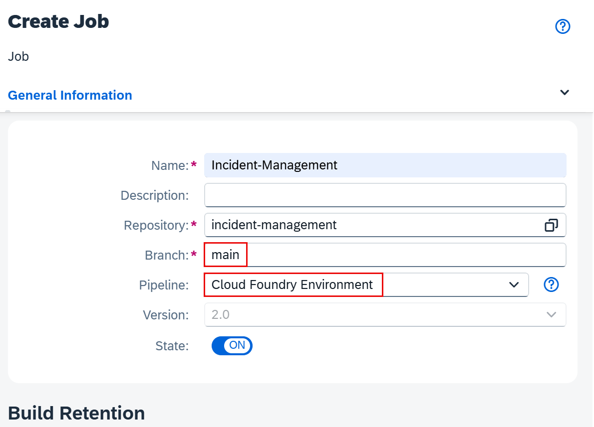 Configure pipeline